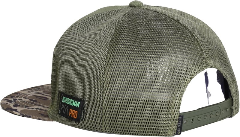 EDTREK Outdoorsman Pro Trucker Breathable Mesh Performance Cap - Flat Brim Snapback Hat - Image 5